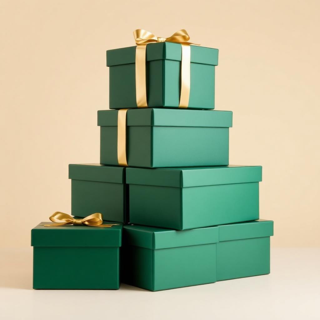 Pedido por volumen de cajas corporativas apiladas